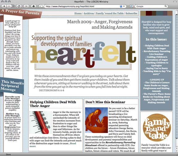 Heartfelt - newsletter