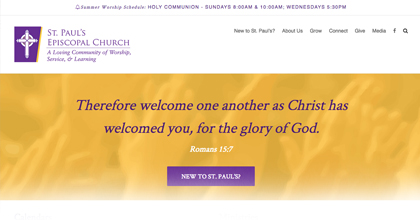St. Paul's responsive website